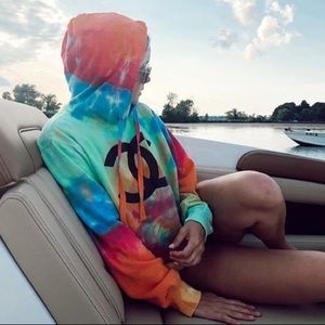 Tie- Dye Chanel Sweatshirt